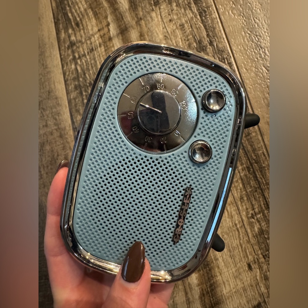 Crosley Light Blue Retro Portable Speaker